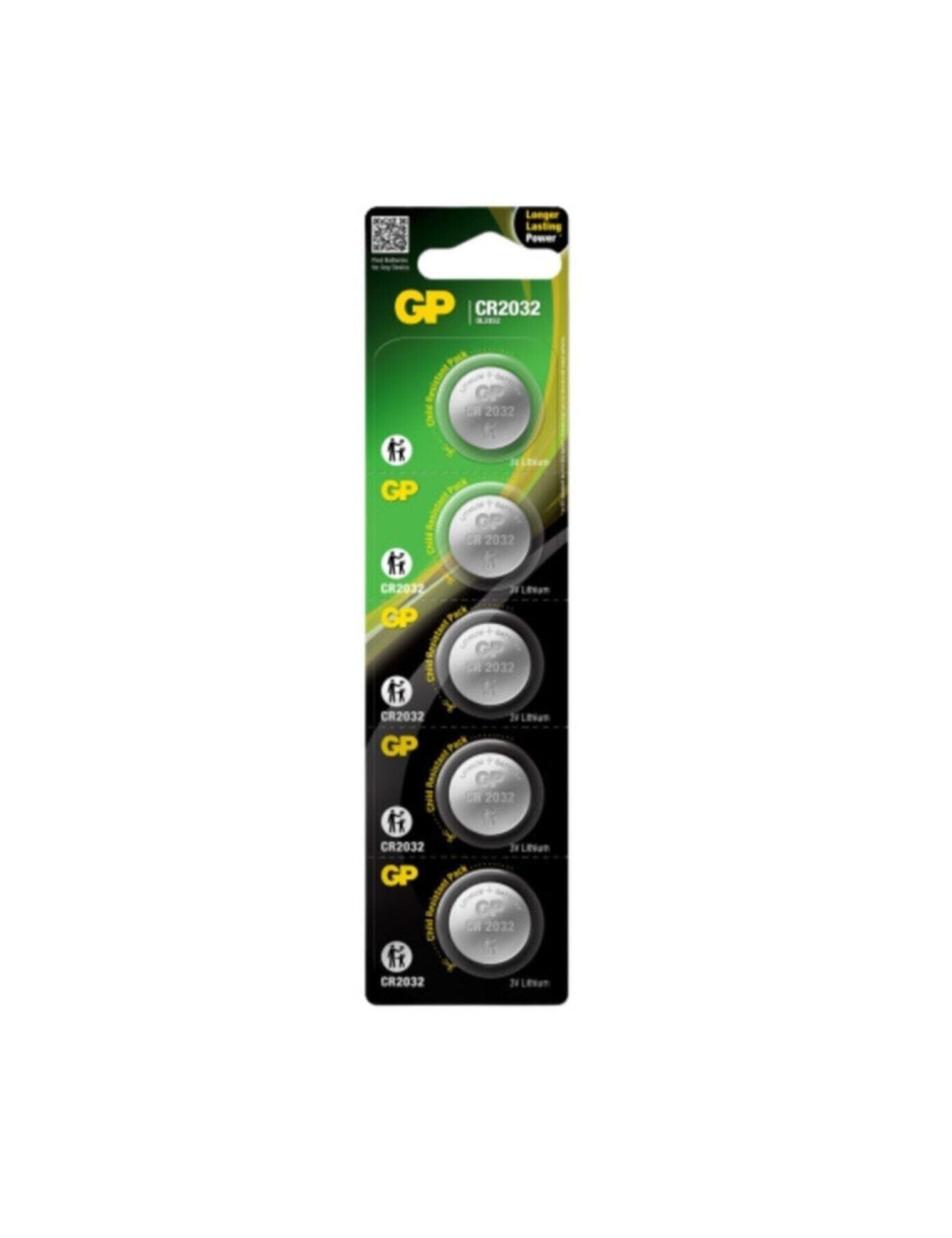 Gp Cr 2032 3v Button Battery 25's