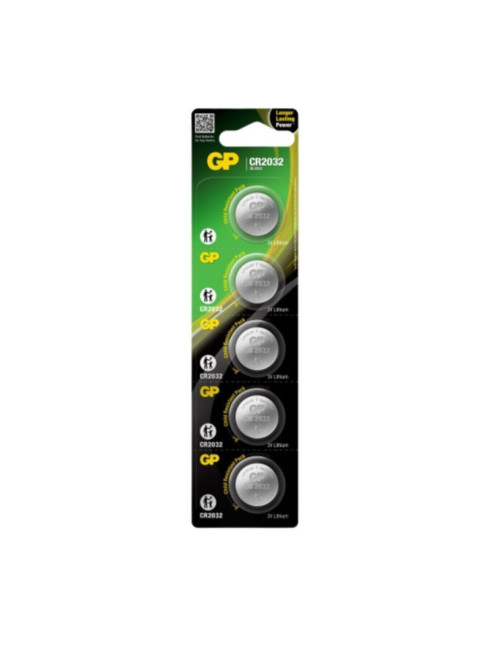 Gp Cr 2032 3v Button Battery 25's