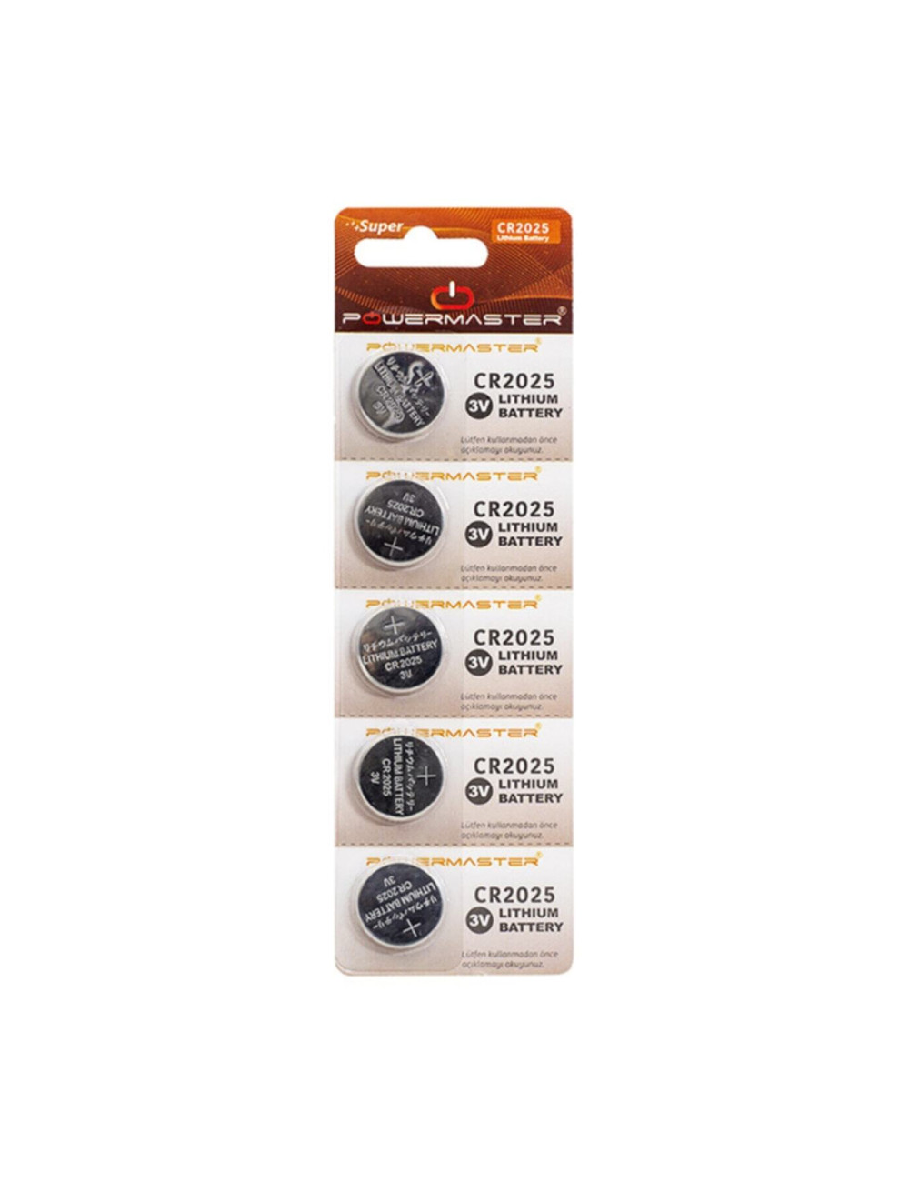 Cr2025 3 Volt Para Pil 5 Adet