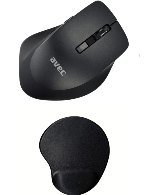 Wrist-supported orthopedic mouse pad + left-handed optical wireless mouse
