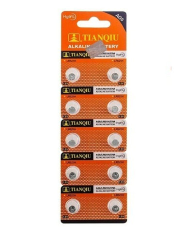 10 قطع من بطاريات الزر القلوية LR521H LR69 A1G0 V0GA 379A SR521 (للموازين والساعات وآلات الوزن والألعاب والجراجات)