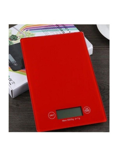 1 Gram -5 Kg. A Kalite Lüks Dijital Ekranlı Kırmızı Cam Hassas Elektronik Mutfak Terazisi-tartısı