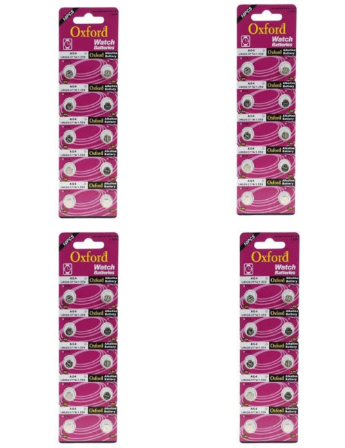 أسعار الجملة لـ 40 قطعة من بطاريات AG4 LR626 377A SR626 177 القلوية 1.5 فولت (للموازين والساعات والألعاب وأبواب المرآب).
