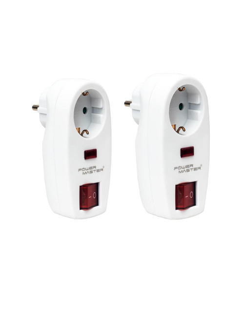 2 Adet Ledli Anahtarlı Akım Şok Korumalı Topraklı Priz ( Çoçuk Koruyuculu 16 Amper 3500w )
