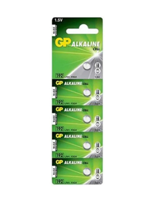 Wholesale prices for 5 x GP AG3 LR41 392A Alkaline V3GA Button Batteries (192 SR 41 for Scales, Clocks, Weighing Machines, Garag