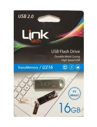 محرك أقراص فلاش USB معدني فائق U216 بسعة 16 جيجابايت وسرعة 25 ميجابايت/ثانية